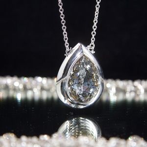 Jenna Jameson’s Gold dipped Swarovski pear shaped necklace